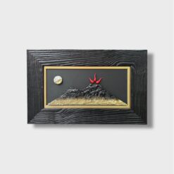 Quadro Paesaggio Vesuvio con Cornice Nera - immagine 3