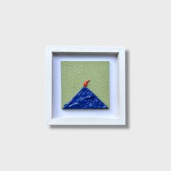Quadro Vesuvio Artigianale con Cornice Bianca 20x20 cm - immagine 10