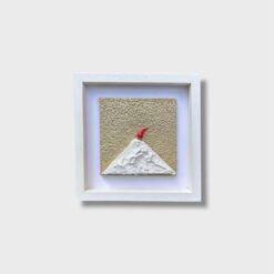 Quadro Vesuvio Artigianale con Cornice Bianca 20x20 cm - immagine 9