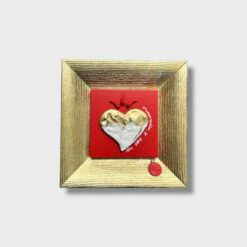 Quadro Cuore Artigianale con Cornice Colorata - immagine 3
