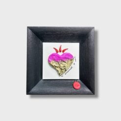 Quadro Cuore Artigianale con Cornice Colorata - immagine 5