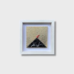 Quadro Vesuvio Artigianale con Cornice Bianca 20x20 cm - immagine 11
