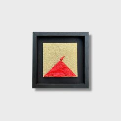Quadro Vesuvio Artigianale con Cornice Nera 20x20 cm - immagine 5