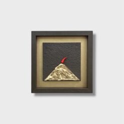 Quadro Vesuvio Contemporaneo Artigianale 20x20 cm - immagine 4