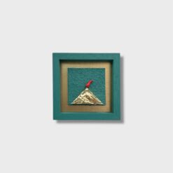 Quadro Vesuvio Contemporaneo Artigianale 14x14 cm - immagine 6