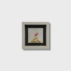 Quadro Vesuvio Contemporaneo Artigianale 14x14 cm - immagine 3