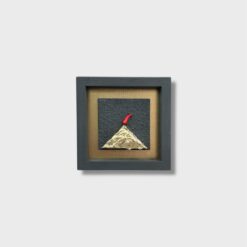Quadro Vesuvio Contemporaneo Artigianale 14x14 cm - immagine 4