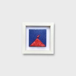 Quadro Vesuvio Artigianale con Cornice Bianca 14x14 cm - immagine 16
