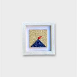 Quadro Vesuvio Artigianale con Cornice Bianca 14x14 cm - immagine 12