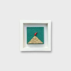 Quadro Vesuvio Artigianale con Cornice Bianca 14x14 cm - immagine 7