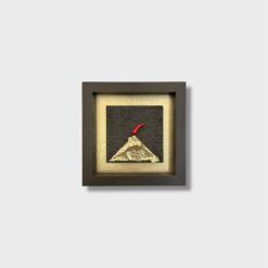 Quadro Vesuvio Contemporaneo Artigianale 14x14 cm - immagine 5