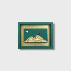 Quadro Paesaggio Vesuvio Contemporaneo 16x21,5 cm - immagine 5