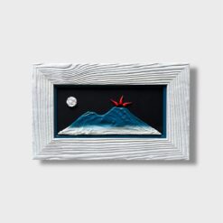 Quadro Paesaggio Vesuvio con Cornice Bianca - immagine 3