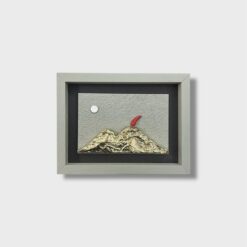 Quadro Paesaggio Vesuvio Contemporaneo 16x21,5 cm - immagine 3