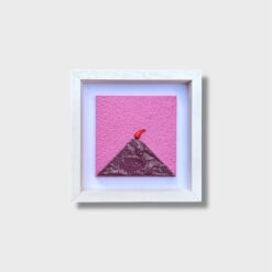 Quadro Vesuvio Artigianale con Cornice Bianca 20x20 cm - immagine 7