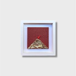 Quadro Vesuvio Artigianale con Cornice Bianca 20x20 cm - immagine 5