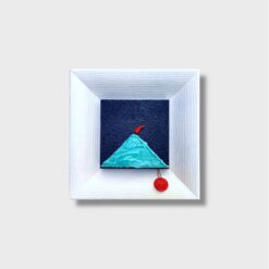 Quadro Vesuvio Deluxe Artigianale con Cornice Bianca - immagine 6