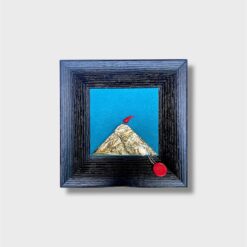Alternative view of Quadro Vesuvio Deluxe Artigianale con Cornice Nera