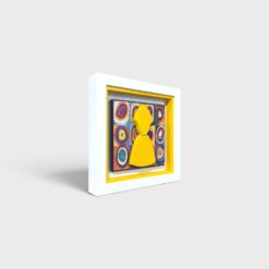 Alternative view of Quadro San Gennaro Omaggio a Kandinsky 14x14cm