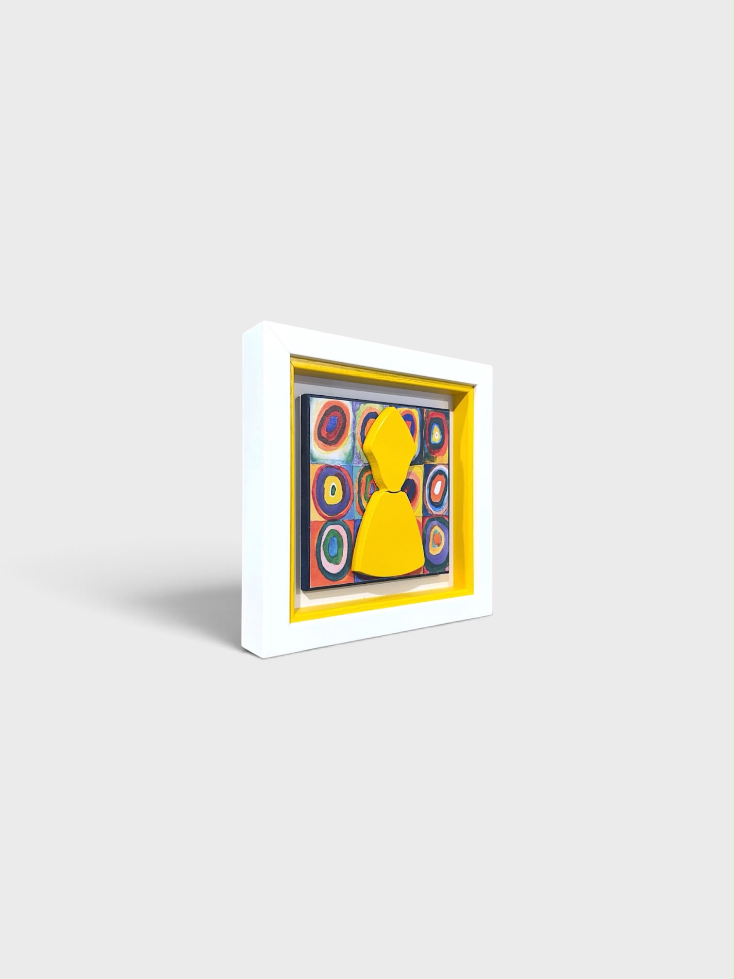 Quadro San Gennaro Omaggio a Kandinsky 14x14cm - immagine 2