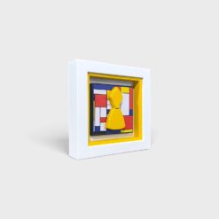 Alternative view of Quadro San Gennaro Omaggio a Mondrian 14x14cm