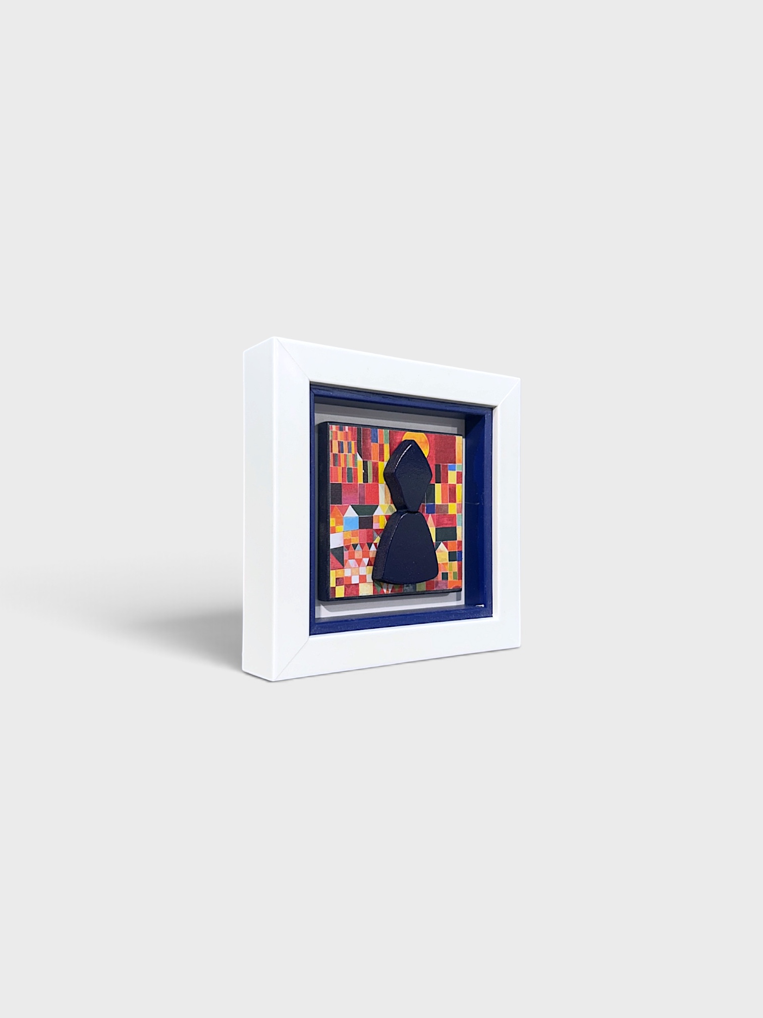 Quadro San Gennaro Omaggio a Klee 14x14cm - immagine 2