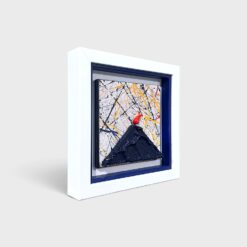 Alternative view of Quadro Vesuvio Omaggio a Pollock 20x20cm