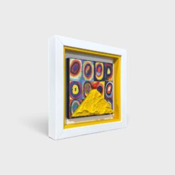 Alternative view of Quadro Vesuvio Omaggio a Kandinsky 20x20cm