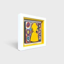 Alternative view of Quadro San Gennaro Omaggio a Kandinsky 20x20cm