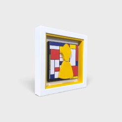Alternative view of Quadro San Gennaro Omaggio a Mondrian 20x20cm