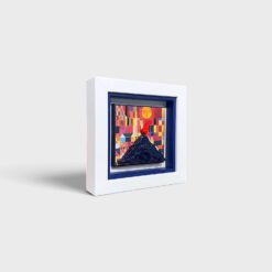 Alternative view of Quadro Vesuvio Omaggio a Klee 14x14cm